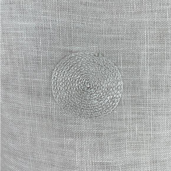 Made In Italy Linen Top Asymmetrical Boho Laganlook Roll Tab Sleeve Pink Large - Picture 13 of 15